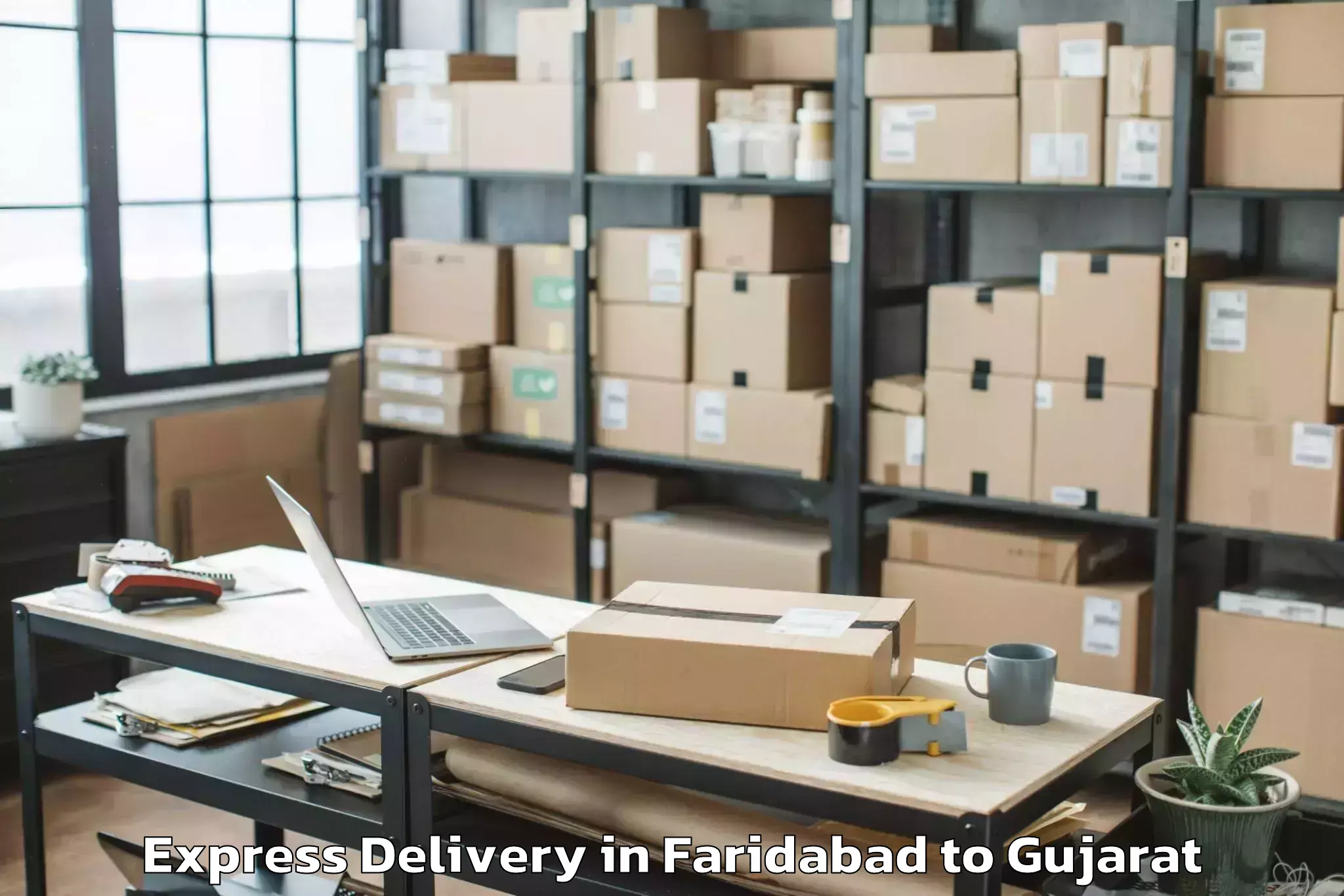 Faridabad to Tilakvada Express Delivery